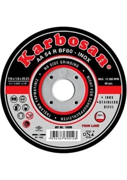 Karbosan Metal INOX Kesici Taş