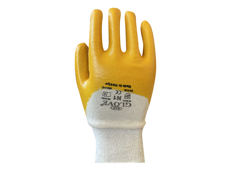 Say Glove No:10 Sarı Nitril İş Eldiveni